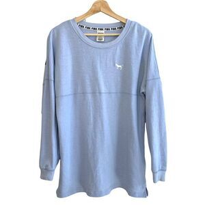 Pink Varsity Crew Neck Top